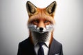 Portrait of a fox in a suit Royalty Free Stock Photo