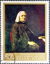 Portrait of Franz Liszt by Mihaly Munkacsy a Hungarian painter famous for his genre pictures and large-scale biblical paintings