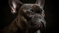 Portrait French Bulldog. Generative AI