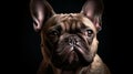 Portrait French Bulldog. Generative AI