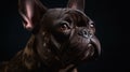 Portrait French Bulldog. Generative AI