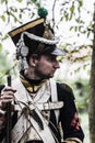 Portrait of a french napoleonic soldier