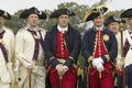 Portrait of French and Patriot Revolutionary re-enactors as part of the 225th Anniversary of the Siege of Yorktown, Virginia Royalty Free Stock Photo