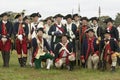 Portrait of French and Patriot Revolutionary re-enactors as part of the 225th Anniversary of the Siege of Yorktown, Virginia Royalty Free Stock Photo