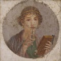 Portrait (fresco) of Sappho