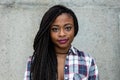 Portrait of a friendly smiling african american woman