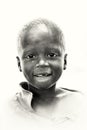 A portrait of a Ghanaian boy