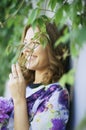 Portrait ginger hair girl Laughing Royalty Free Stock Photo