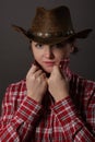 Portrait of a girl Cowboy