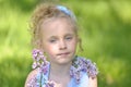 Portrait of girl with lilacs Royalty Free Stock Photo