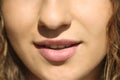 Portrait of girl lips lips nose