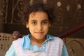 Portrait of a girl smile in street in giza, egypt