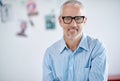 Portrait, glasses and management with a business man in the office for corporate or professional work. Face, eyewear and Royalty Free Stock Photo