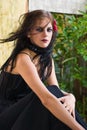 Portrait of a Goth Girl Royalty Free Stock Photo