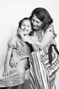 Portrait of a grandmother with her granddaughter Royalty Free Stock Photo