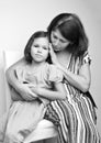 Portrait of a grandmother with her granddaughter Royalty Free Stock Photo