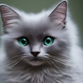 Portrait gray cat