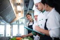 Portrait of a group of chefs and culinary students