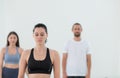 Portrait of a group of female and male athletes standing together