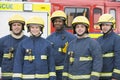 Portrait of a group of firefighters