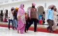 Portrait of a group of Sikhs in India in national dress Royalty Free Stock Photo