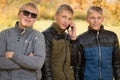 Portrait of a group of young men Royalty Free Stock Photo