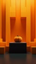 Portrait Halloween minimal scene 3D podium platform