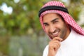 Portrait of a handsome arab saudi emirates man