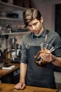 Barista Cafe Making Coffee Preparation Service Concept Royalty Free Stock Photo