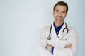 Portrait Of A Handsome Doctor Smiling At The Camera Royalty Free Stock Photo