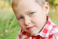 Portrait of handsome little blond boy Royalty Free Stock Photo