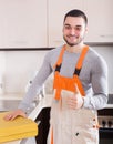 Portrait of handsome skilled workman