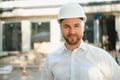 Portrait of an handsome young architect Royalty Free Stock Photo