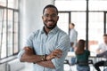 Portrait of happy African American small business owner Royalty Free Stock Photo