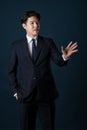 Portrait of a happy Asian business man Royalty Free Stock Photo