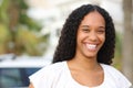 Portrait of a happy black woman with perfect smile Royalty Free Stock Photo