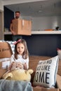 Portrait of a happy caucasian preschool girl Royalty Free Stock Photo