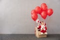 Portrait of happy child wearing Christmas costume Royalty Free Stock Photo