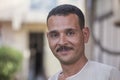 Portrait happy egyptian man in old city marke in Sharm El Sheikh, South Sinai, Egypt