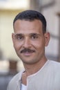 Portrait happy egyptian man in old city market, Sharm El Sheikh, Egypt