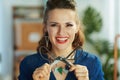 Portrait of happy elegant small business owner woman in office Royalty Free Stock Photo