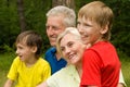 Portrait of a happy family of four Royalty Free Stock Photo