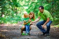 Portrait of Happy Family In Park Royalty Free Stock Photo