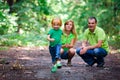 Portrait of Happy Family In Park Royalty Free Stock Photo