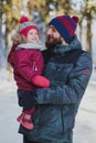 Portrait of happy father and daughter Royalty Free Stock Photo