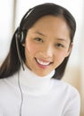 Portrait Of Happy Female Customer Service Representative Royalty Free Stock Photo