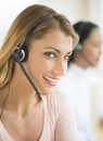 Portrait Of Happy Female Customer Service Representative Royalty Free Stock Photo