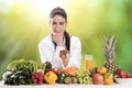 Portrait Of Happy Female Dietician Royalty Free Stock Photo