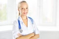 Portrait of a happy female doctor Royalty Free Stock Photo