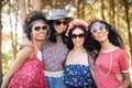 Portrait of happy female friends together Royalty Free Stock Photo